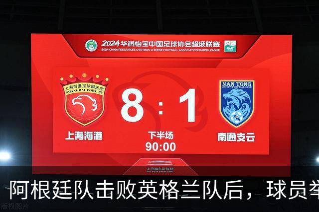 阿根廷队击败英格兰队后，球员举横幅宣示马岛主权，或将遭到国际足联处罚